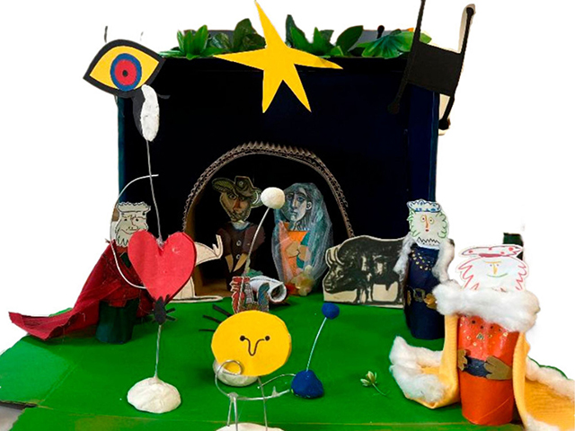 Preparando la Navidad. Un belén en tu maleta. Taller Educar Creando