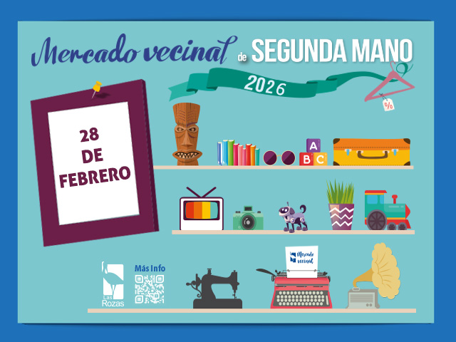 Mercado vecinal Las Rozas febrero 2026