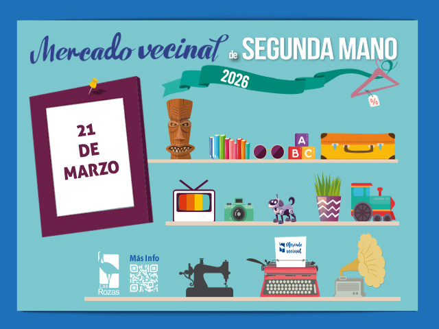 Mercado vecinal Las Rozas marzo 2026