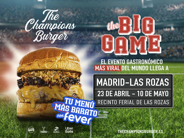 The Champions Burger. The Big Game