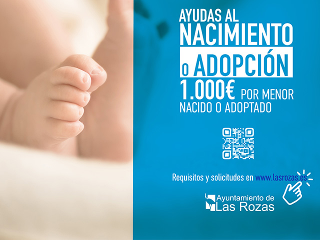 Las familias roceñas recibirán 1.000 euros de ayuda por cada  hijo nacido o menor adoptado a lo largo de este año