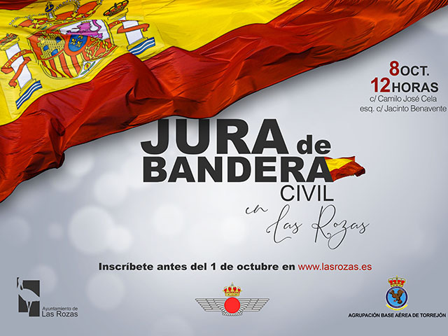 Las Rozas celebrará el 8 de octubre una Jura de Bandera para civiles organizada por el Ejército del Aire 