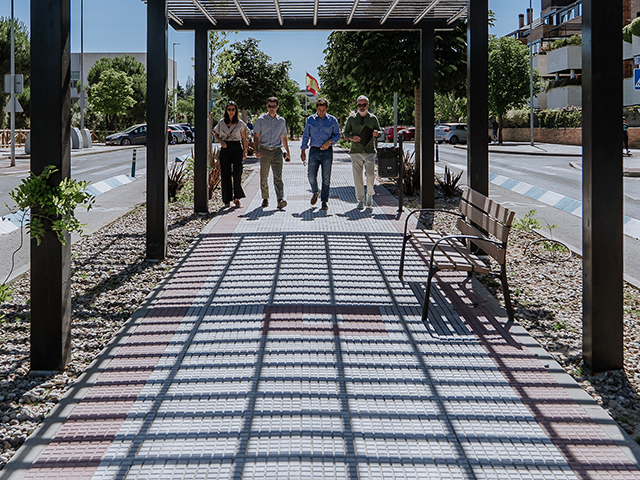 Finaliza la remodelación del bulevar de la calle Marie Curie