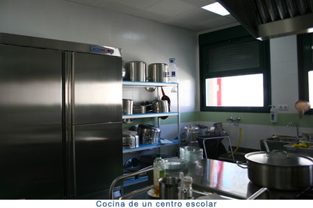Cocina de un centro escolar