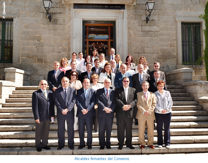 Alcaldes firmantes del Convenio