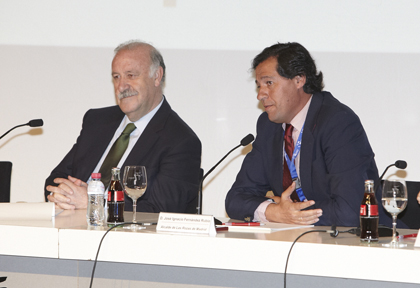 Fernández Rubio con Vicente del Bosque