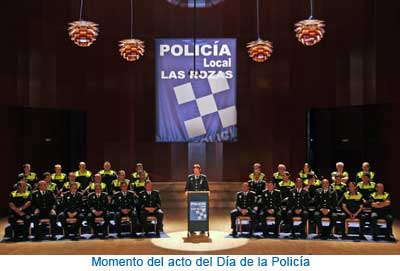 Momento del acto del día de la Policía