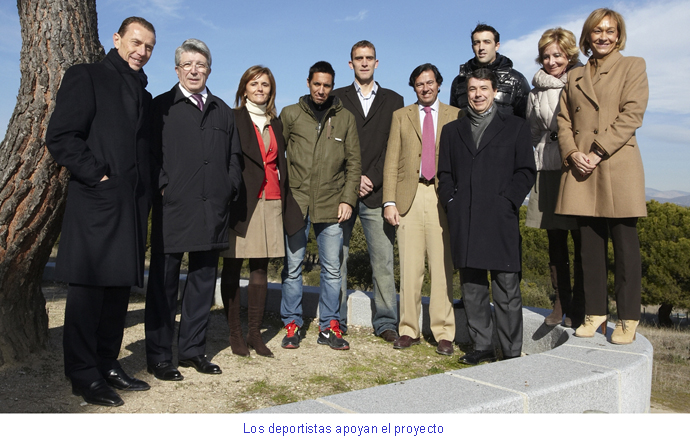 Los deportistas apoyan el proyecto