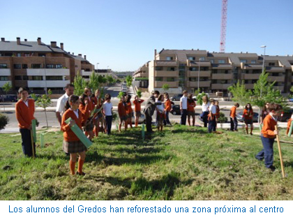 Los alumnos del Gredos han reforestado una zona próxima al centro