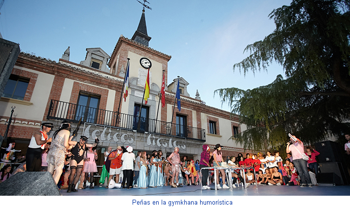 Peñas en la Gymkhana humorística