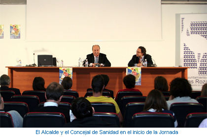 El Alcalde y el Concejal de Sanidad en el inicio de la Jornada