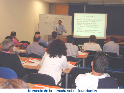 Momento de la jornada sobre financiación