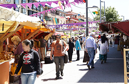 Puestos en la calle Real