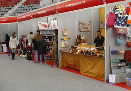 Puestos en la feria del stock