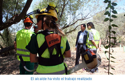 El alcalde ha visto el trabajo realizado