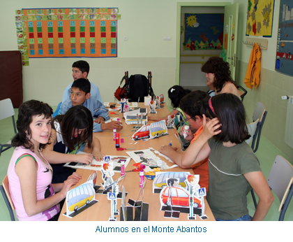 Alumnos en el Monte Abantos