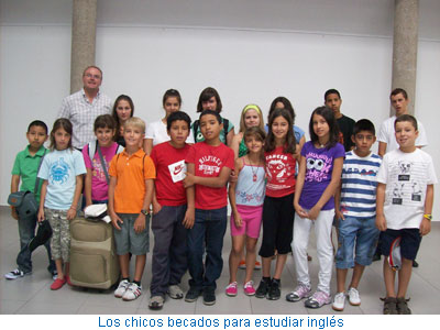 Los chicos becados para estudiar inglés