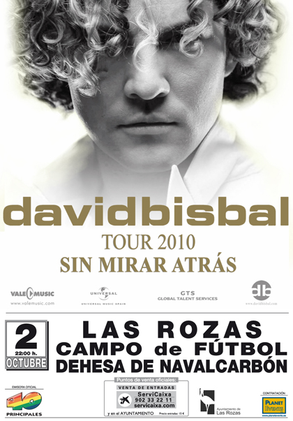 Cartel de David Bisbal en Las Rozas
