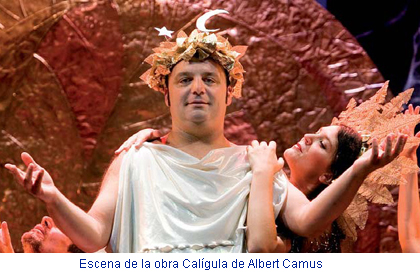 Escena de la obra Calígula de Albert Camus
