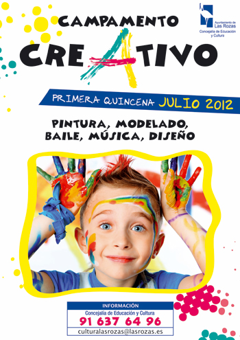 Cartel del campamento creativo