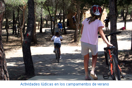 Actividades lúdicas en los campamentos de verano