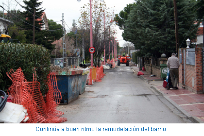 Continúa a buen ritmo la remodelación del barrio