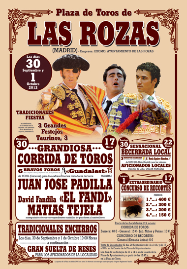 Programa taurino Las Rozas 2012