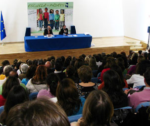 Momento de la clausura de la Escuela de Padres