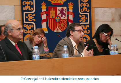 El Concejal de Hacienda defiende los presupuestos