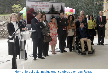 Momento del acto institucional celebrado en Las Rozas