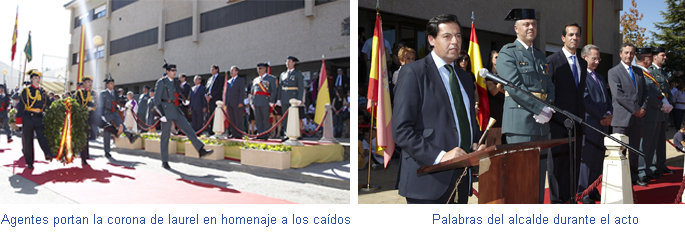 Fernández Rubio celebra con la Guardia Civil de Las Rozas la fiesta de la patrona de la Benemérita 