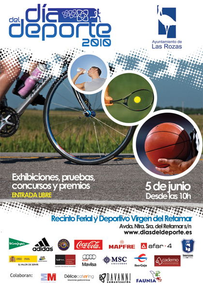 Cartel del Día del Deporte en Las Rozas