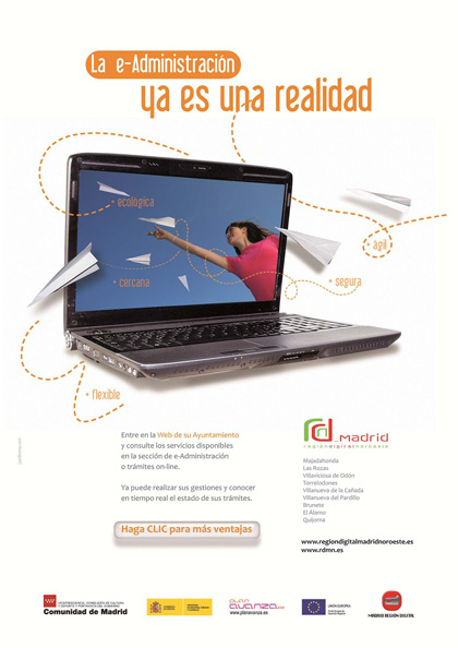 Cartel informativo de la e-administración