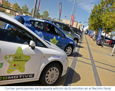 Coches participantes de la pasada edición de Ecomotion en el Recinto Ferial
