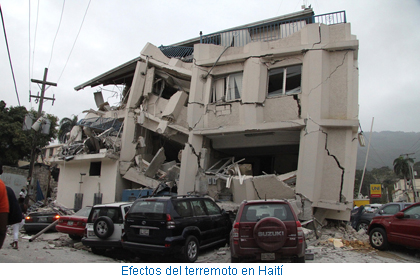 Efectos del terremoto en Haití