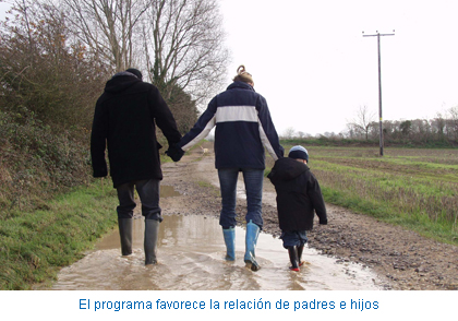 El programa favorece la relación de padres e hijos