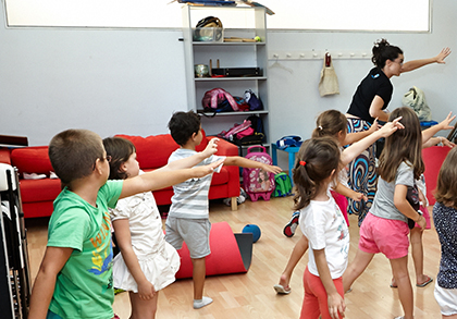 Actividad en la escuela de teatro
