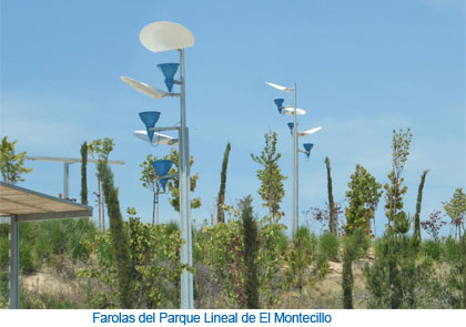Farolas del Parque Lineal de El Montecillo