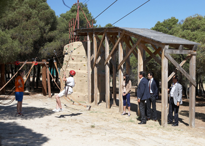 Una de las instalaciones recreativas de la Finca