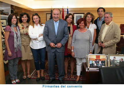 Firmantes del convenio