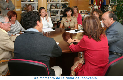 Firmantes del convenio