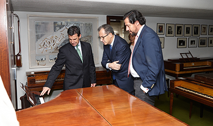 Un momento de la visita