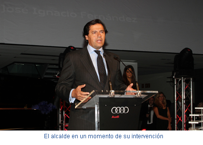 El alcalde en un momento de su intervención