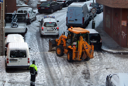 Trabajos en la nevada de 2010