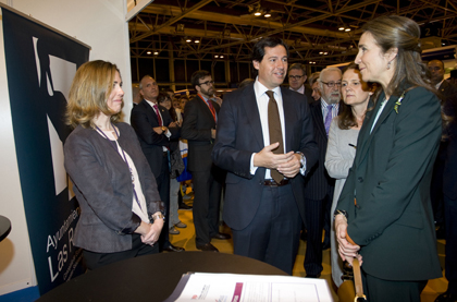 La infanta en el stand de Las Rozas
