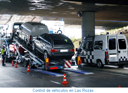 Control de vehículos en Las Rozas