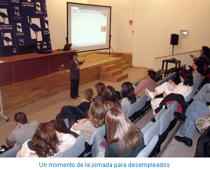 Un momento de la jornada para desempleados