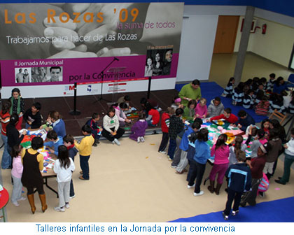 Talleres infantiles en la Jornada por la convivencia