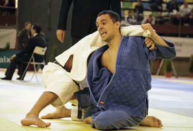 Leandro en el combate de clasificación