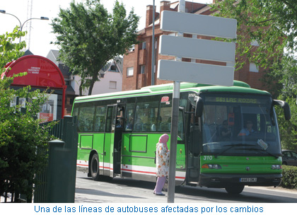 Una de las líneas de autobuses afectadas por los cambios